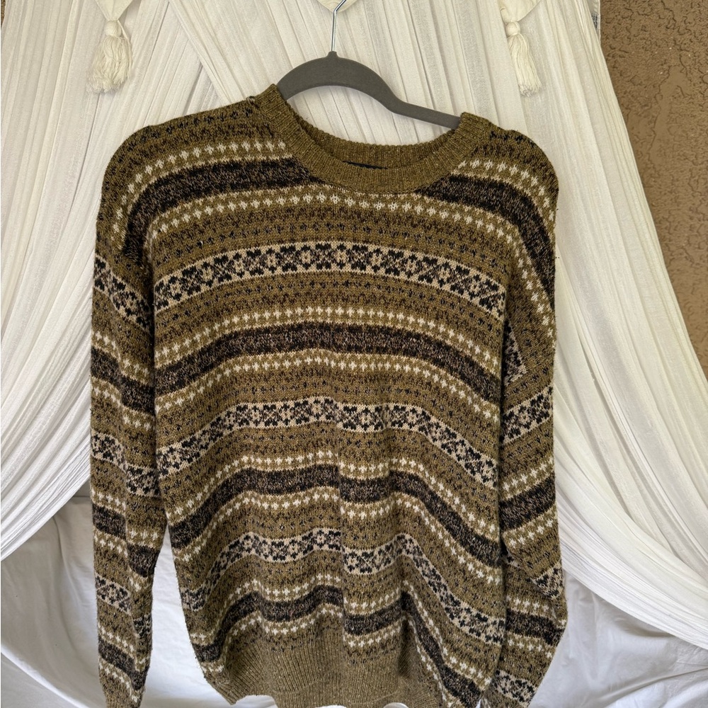 Arrow Brown Knit Sweater
